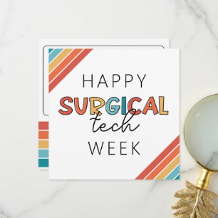 Carte De Remerciements Retro Happy Surgy Tech Week