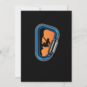 Carte De Remerciements Retro Mountain Climber Rock Climbing Lover Graphic