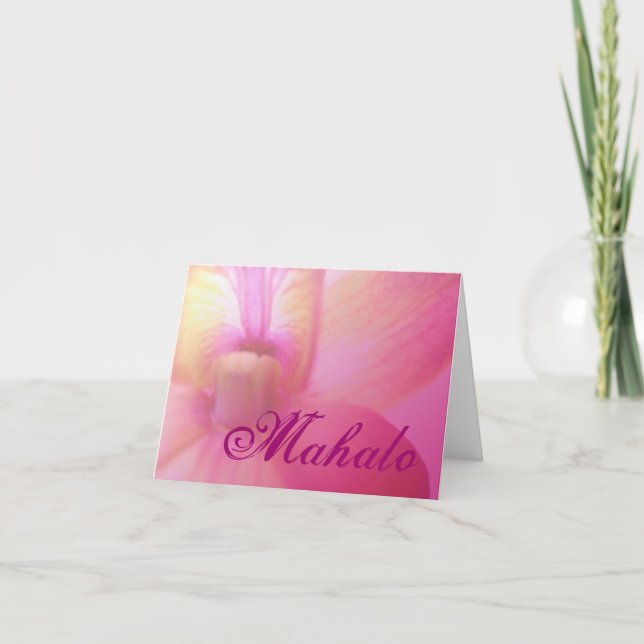 Carte De Remerciements Rêve d'orchidée (Devant)