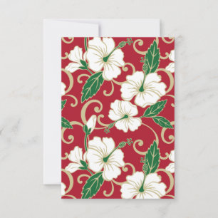 CARTE DE REMERCIEMENTS RÊVE POLYNÉSIEN (NOËL)