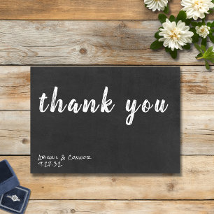 Carte De Remerciements Rien De Fancy Just Love Simple Décontracté Chalkbo