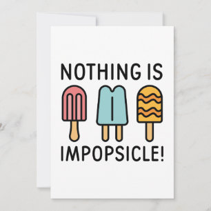 Carte De Remerciements Rien N'Est Impopsicle