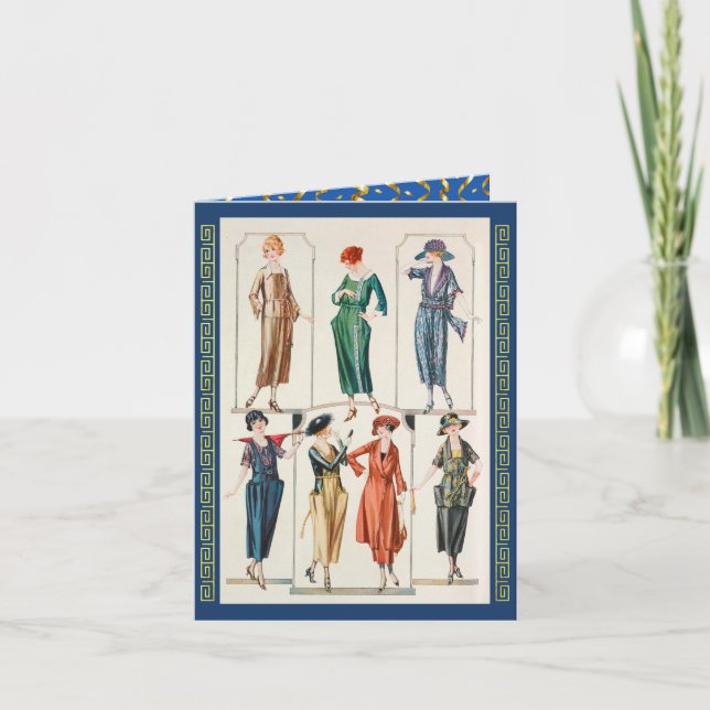 Carte De Remerciements Robe de printemps. (1920) (Devant)