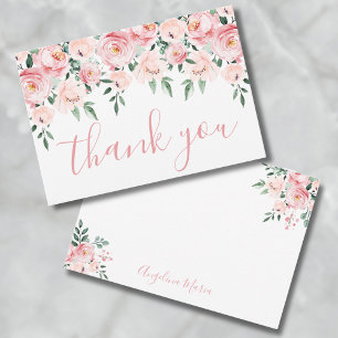 Carte De Remerciements Robes de Fête Rose Pâle Quinceañera