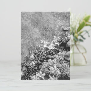 Carte De Remerciements Rochers dans la mer, vue au-dessus 2