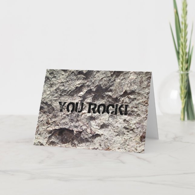 CARTE DE REMERCIEMENTS ROCK (Devant)