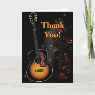 Carte De Remerciements Rock Star - Dankkarte