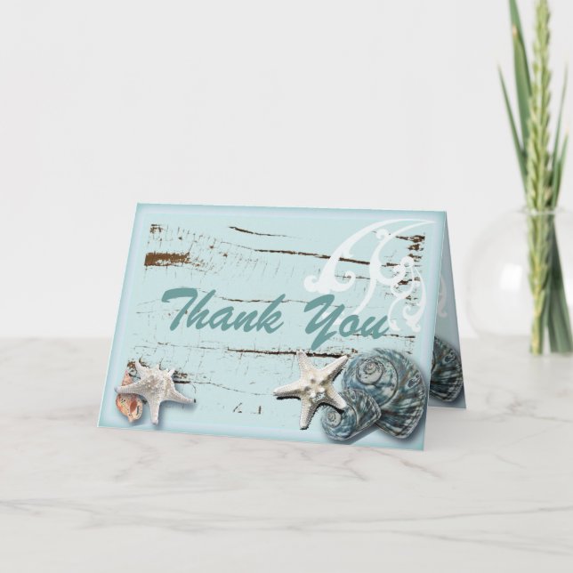 Carte de remerciements romantique de mariage de (Devant)