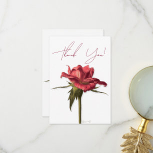 Carte de remerciements rose
