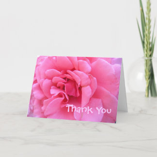 Carte de remerciements rose