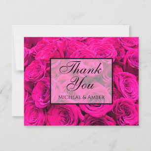 Carte De Remerciements Rose Roses rose fleurs rose rose floral rose