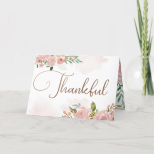 Carte De Remerciements Rose Vintage Dusty rose Mariage photo