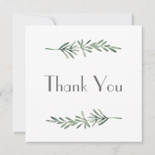 Carte De Remerciements Rosemaire aquarelle