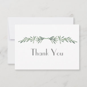 Carte De Remerciements Rosemaire aquarelle