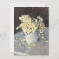 Roses jaunes dans un vase de Caillebott Impression