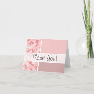 Carte De Remerciements Roses pâles Camo ; Personnalisé
