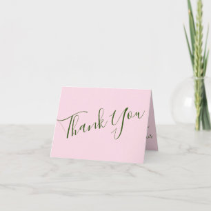 Carte De Remerciements Roses roses Jardin Printemps Mariage