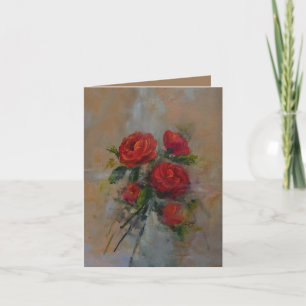 Carte De Remerciements Roses rouges
