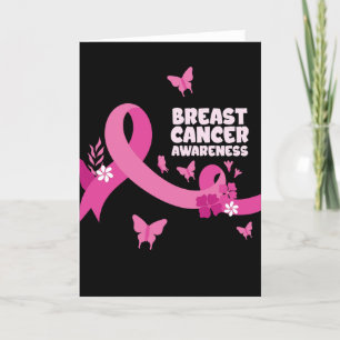 Carte De Remerciements Ruban rose Femmes Cancer Cancer Sensibilisation au