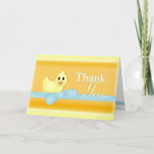 Carte De Remerciements Rubber Duck Thank You