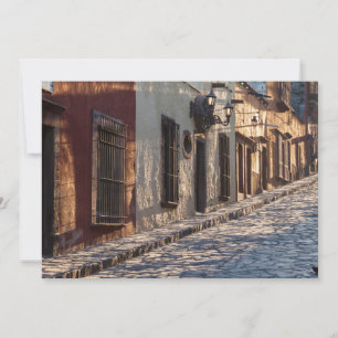 Carte De Remerciements Rue pavée de Mexico