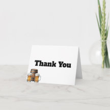 Rustic Brewery Baby & Bridal Shower Thank You Card