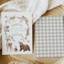 Rustic Brown Woodland Baby Shower 