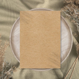 Carte De Remerciements Rustic Kraft Simple Stylish Boho
