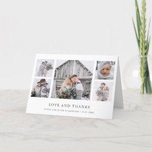 Carte De Remerciements Rustique chic  Mariage de la grille photo