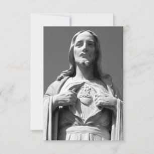 Carte De Remerciements Sacré-Cœur de Jésus