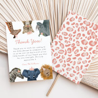 Safari sauvage Animaux Baby shower fille