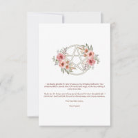 Sage Fleur Pentacle Anniversaire Silencieux