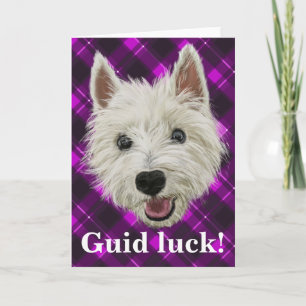 Carte De Remerciements Sagesse de Westie ! Chance de Guid !