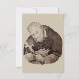 Carte De Remerciements Saint Alphonsus Liguori Redemptorist Holy Card