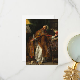 Carte De Remerciements Saint Augustine par Philippe de Champaigne