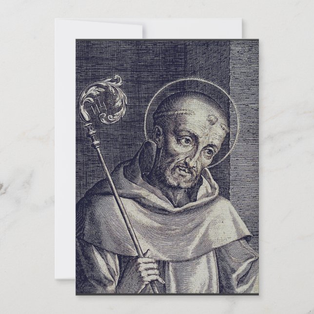 Carte De Remerciements Saint Bernard de Clairvaux (Devant)