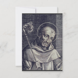 Carte De Remerciements Saint Bernard de Clairvaux Docteur melliflu Art