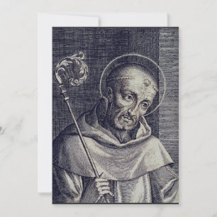 Carte De Remerciements Saint Bernard de Clairvaux Patron des savants