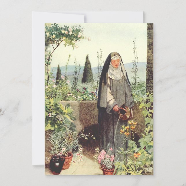 Carte De Remerciements Saint-Catherine de Sienne (Devant)