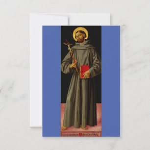 Carte De Remerciements Saint François d'Assise par Antoniazzo Romano