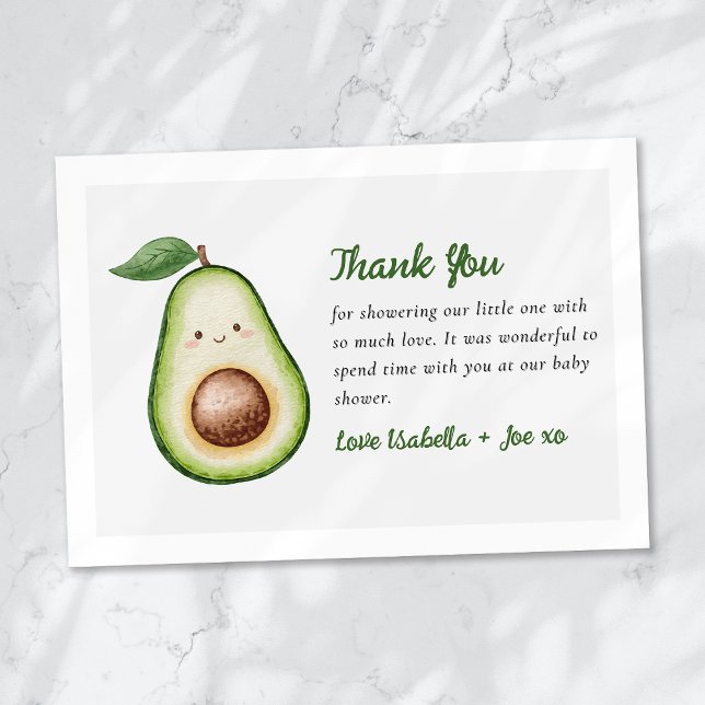 Carte De Remerciements Saint-Guacamole Baby shower drôle (Créateur téléchargé)