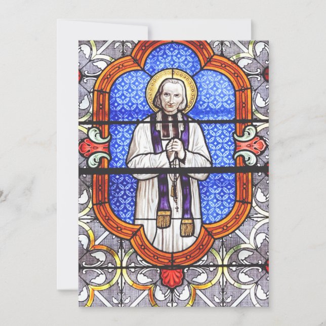Carte De Remerciements Saint Jean Baptiste Marie Vianney (Devant)