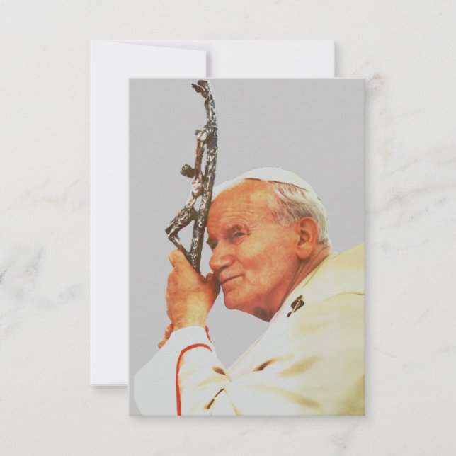 Carte De Remerciements Saint-Jean-Paul II (Devant)
