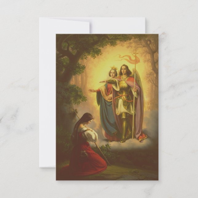 Carte De Remerciements Saint Jeanne d'Arc (Devant)