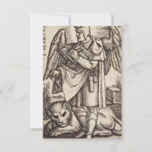 Carte De Remerciements Saint Marc l'Évangéliste patron de Venise