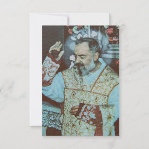 Carte De Remerciements Saint Padre Pio