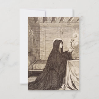 Carte De Remerciements Saint Scholastica Spirit of the Dove Holy Card