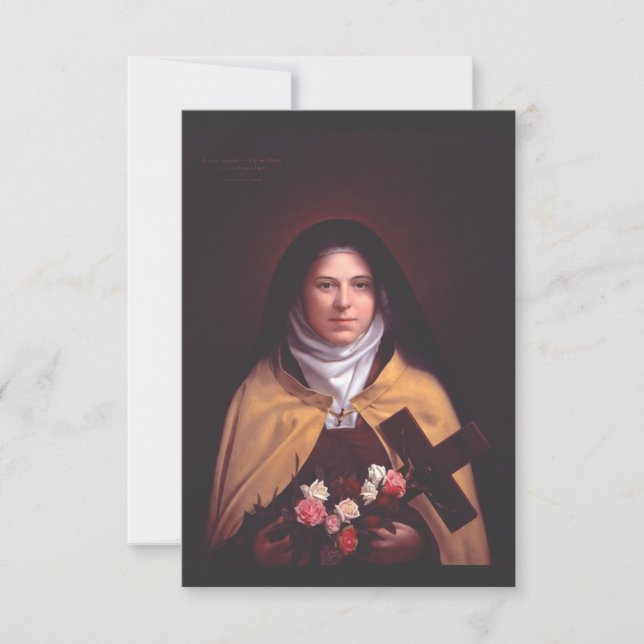 Carte De Remerciements Saint-Thérèse de Lisieux (Devant)