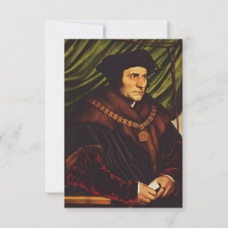 Carte De Remerciements Saint Thomas More Conscience of the King Holy Card
