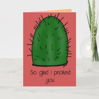 Carte De Remerciements Saint Valentin de Cactus
